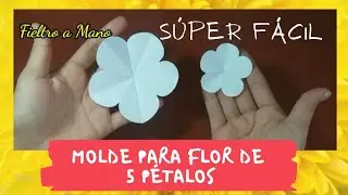 🌸Como hacer Molde para Flor de 5 pétalos🌸 Súper fácil🌸STORYTIME 🤭