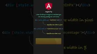 Angular: Learn how to use unit inline directly in the template in one minute #Shorts