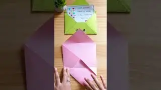 Easy Origami Envelope Tutorial / Envelope Making With Paper ✉️ #papercraft #howtomake #artandcraft