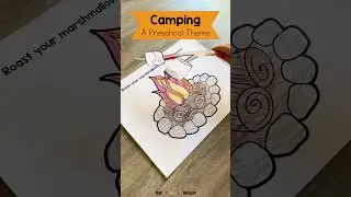 Indoor Camping Preschool Theme #homeschoolpreschool