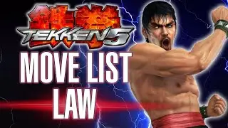 TEKKEN 5   MARSHALL LAW move list holds combos 10 Hit Combo PlayStation 2