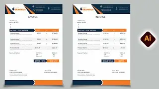 How to Design a Stunning Standard Business Invoice in Adobe Illustrator  Easy Graphics Tutorial