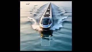 Ocean Train 🤖 #Ai #train #futuristic #2025