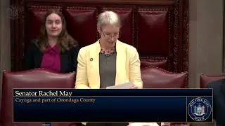 Senator May celebrates SU Women&rsquo;s Basketball Coach Felisha Legette-Jack with Senate Resolution