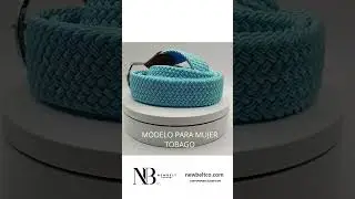 🔴 CINTURONES ELASTICOS DE MUJER TOBAGO- NewBelt&reg; Cinturones Trenzados mujer al mejor precio