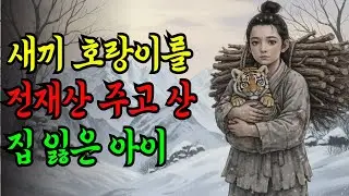 새끼 호랑이를 전 재산 5냥 주고 산 집 없는 아이, 그 아이의 정체는? |  조선 시대 야담, 옛날이야기