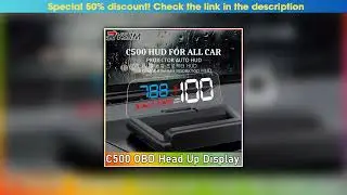First Look C500 OBD2 HUD With Mirror Projection Digital Head-Up Display Car Speed KM/H MPH Projecto