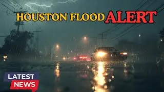 Houston Flood Alert: Heavy Rain Continues | Streets Flooded, More Overnight Rain Expected