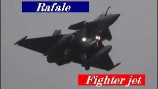French RAFALE Fighter jet landing at St Dizier Air Base
