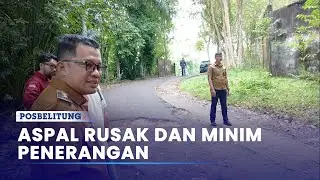 Aspal Rusak dan Minim Penerangan, Pemkab Belitung Bakal Benahi Akses Jalan Kemuning
