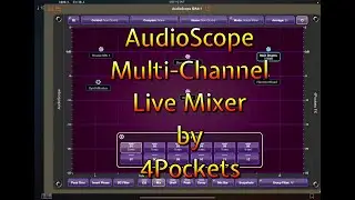 AudioScope - Multi Channel Live Mixer by 4Pockets - OUT NOW Walkthrough for the iPad