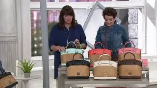 Dooney & Bourke Woven Embossed Leather Satchel - Beacon on QVC