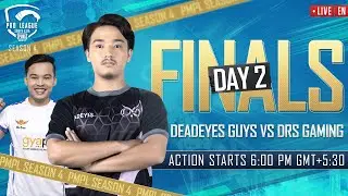 [EN] 2021 PMPL South Asia Finals Day 2 | S4 | Deadeyes Guys vs DRS Gaming!
