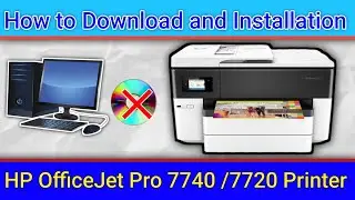 How to Download & install HP OfficeJet Pro 7740 printer Usb Driver on Windows.HP 7720 driver setup.