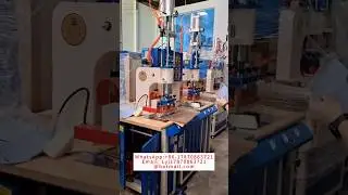 Double heads high frequency welding embossing cutting machine#highfrequencymachine#hfmachine