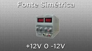 Fonte Sim&eacute;trica +12V 0 -12V com LM7812 e LM7912 - Circuito F&aacute;cil