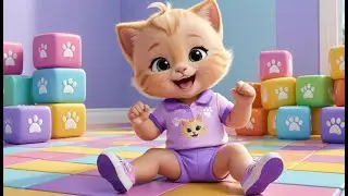 Tiny Kitten Shapes and Play | Fun Kids Song | Playful Nursery Rhyme