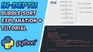 COMPLETE Bubble Sort Algorithm Tutorial | In-Depth Whiteboard Explanation | Python Coding Basics