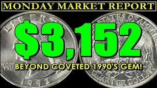 SNEAKY RARE & IGNORED 1993 Washington Quarter Cracks $3100! | MONDAY MARKET REPORT