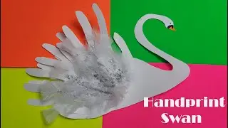 Handprint Swan Craft