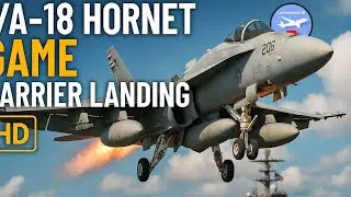 F/A-18 Hornet Extreme G-Force Carrier Landing HD