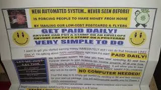 How to get paid daily for stuffing envelopes at home