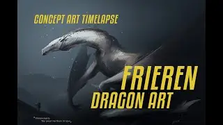 Frieren and the Dragon [ CONCEPT ART ] --- timelapse with music
