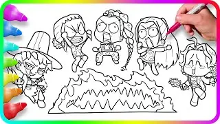 KPop Demon Hunters Coloring Pages - Yeah Scream / Satisfying Coloring Kpop Characters