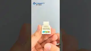 20 Sec Cat6 Jack Termination Hack ! 90&deg; Toolless Network keystone jack Install & Review#diy #cabling