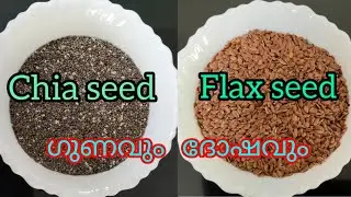 Flax and Chia Seeds Benefits/ ഫ്ലാക്സ് &ചിയാ സീഡ്സ് കഴിക്കേണ്ട അളവും അത്ഭുതഗുണങ്ങളും