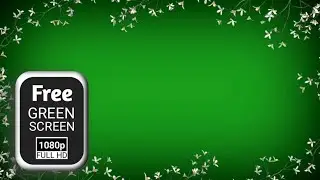 White flower green screen video effects | green screen flower border | green screen flowers growing
