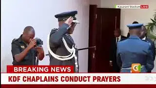 Sombre Mood As Distinguished Dignitaries View Raila Odinga Remains At Kasarani Stadium.