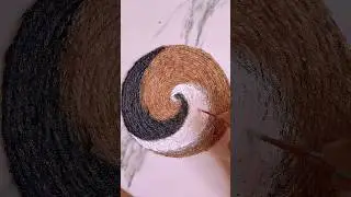 Easy Jute Rope Wall Decor | Diy Jute Coaster #shorts #diy #jute #craft