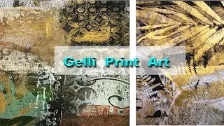 Why  have ordinary when you can have stunning Gelli prints?  