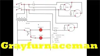 Schematic diagram #13.  3 phase air conditioner