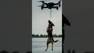 Dog Trapped In Flood Saved By Drone In Dramatic Rescue