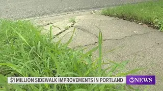 $1 million Portland sidewalk improvements are underway