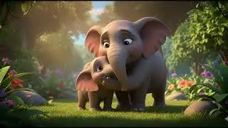 Haati ka bacha muskil main 2d animated cartoon Urdu/Hindi