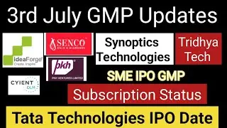All IPO GMP Today | Tridhya Tech IPO | idea Forge IPO GMP | Cyient IPO |