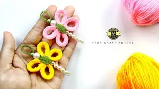 Woolen Dragonfly Making Tricks Idea With Wool- It So Beautiful- Dragonfly Making  At Home