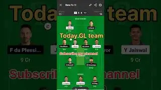 TodayteamDream 11  #dream11 #ipl2023 #shorts @ADDAGURU @FantasyLosCover @Fantasygram