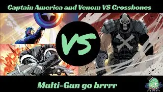 Multi-Gun go brrr! Captain America and Venom VS Crossbones! Marvel Champions RORS Campaign Episode 1