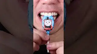 ASMR | Thomas & Friends Crunchy Chocolate Lollipops | Can You Name the Character? 😳 #ASMR