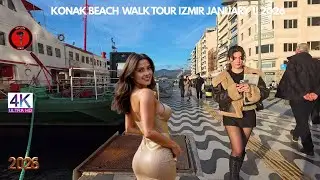 Konak Walking Tour | izmir, Turkey | December 29, 2025 [4K HD/60 fps]