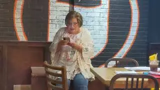 The Poet Lisa Yates at the September 24, 2023 gathering of Cuplets - Live Poetry at The Cup!🎙