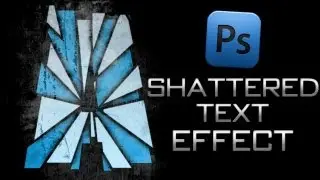 Shattered Text Effect - Photoshop Tutorial