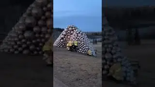 Trapped in art: dramatic rescue as man stuck in Edmonton's Talus Dome Sculpture
