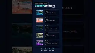 backdrop filters in css. #youtube #css #shorts #html #coding