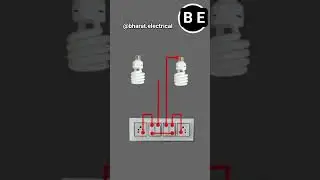 2 socket 2 bulb #connection #switchboard #connection #electrician #hardwork #beautiful #love