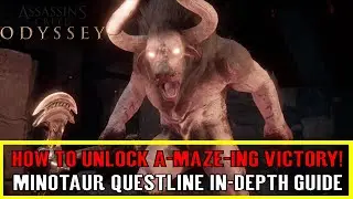Assassin's Creed Odyssey Minotaur Boss Fight and Questline A-MAZE-ING VICTORY! Trophy / Achievement